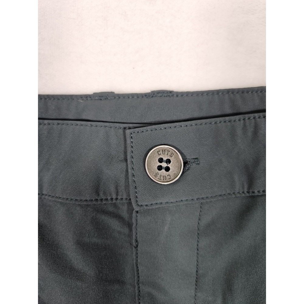 Cuts Shorts Mens‎ 34 Green AO Hybrid Quick Dry Slim Fit Chino Pockets - Picture 2 of 10